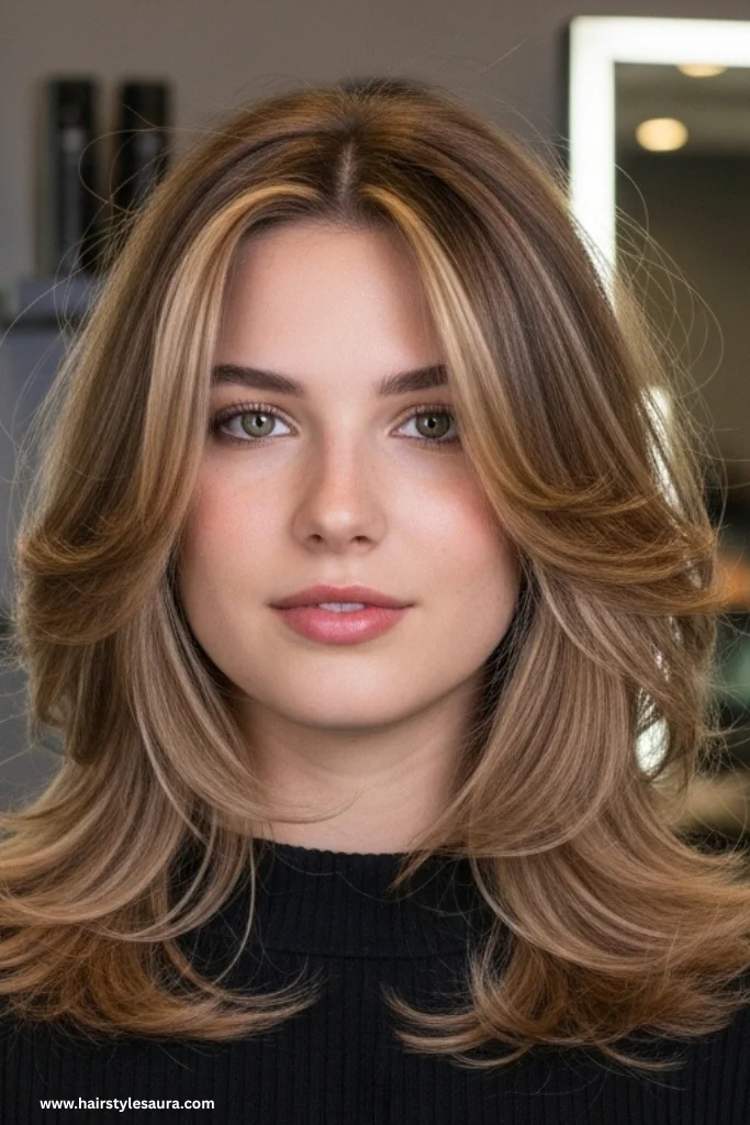 12 Stylish Shag Cuts for Straight Hair Ideas Every Woman Should Try 11 Layered Shag with Highlights