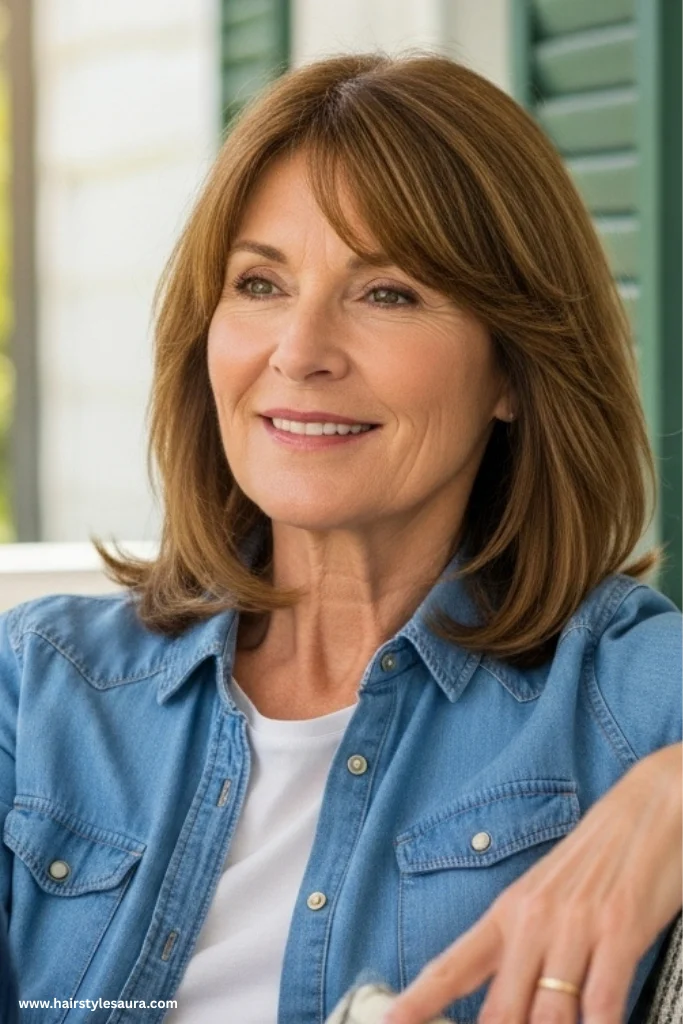 12 Low Maintenance Hairstyles for Women Over 50 That Redefine Timeless Beauty 11 Medium Length with Layers