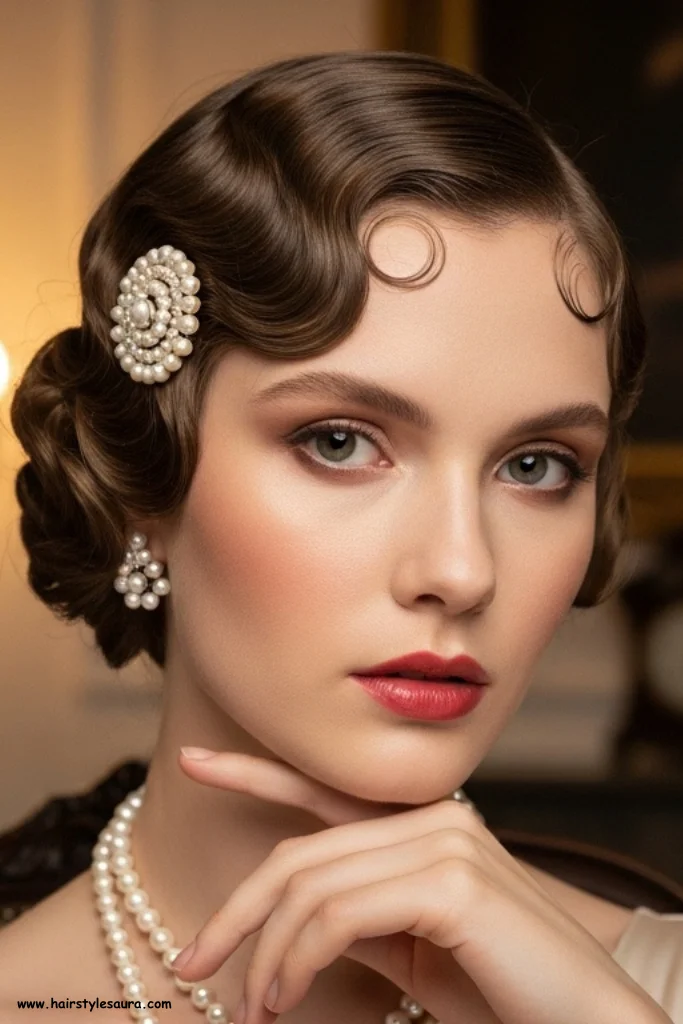 12 Ear Length Haircuts for Women Ideas That Turn Heads 11 Retro Finger Wave Cut
