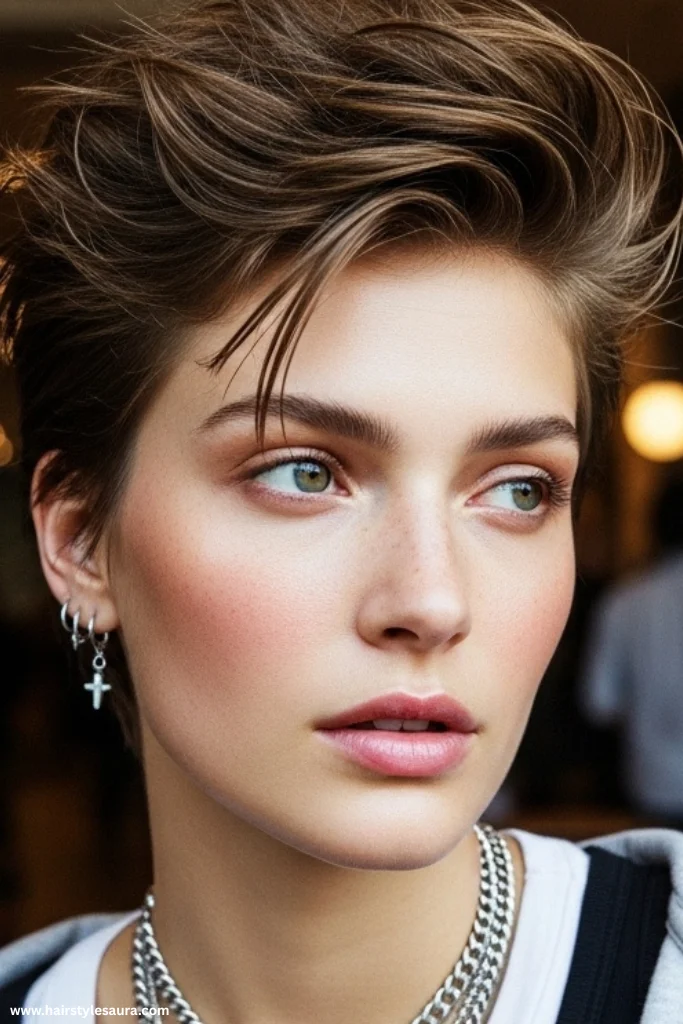 12 Flirtatious Valentines Hairstyles Ideas to Make Hearts Skip a Beat 11 Tousled Pixie with Texture