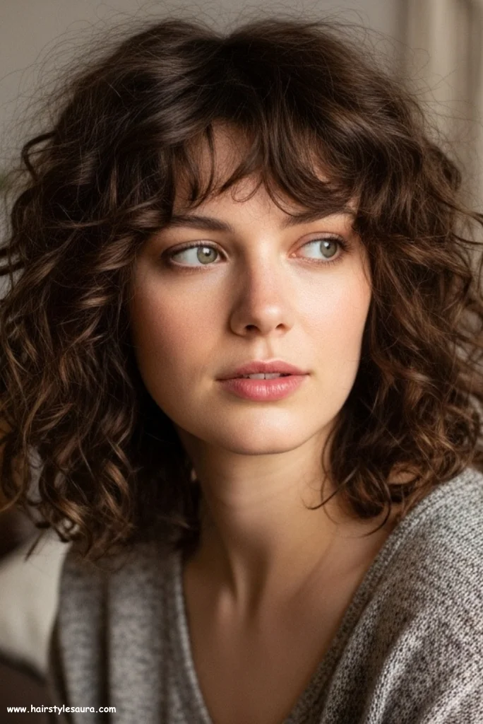 12 Stunning Mid Length Layered Haircuts Ideas for a Fresh New Look 12 Curly Layers with Shape