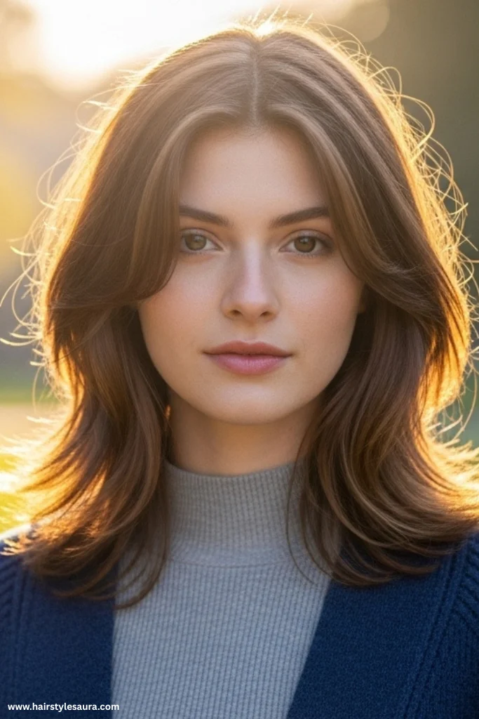13 Feather Layered Haircuts Ideas for Women 12 Feather Cut with Layers and Highlights