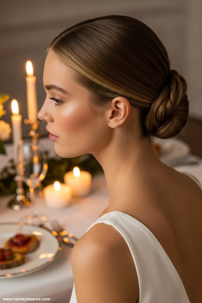 12 Flirtatious Valentines Hairstyles Ideas to Make Hearts Skip a Beat 12 Low Twisted Bun