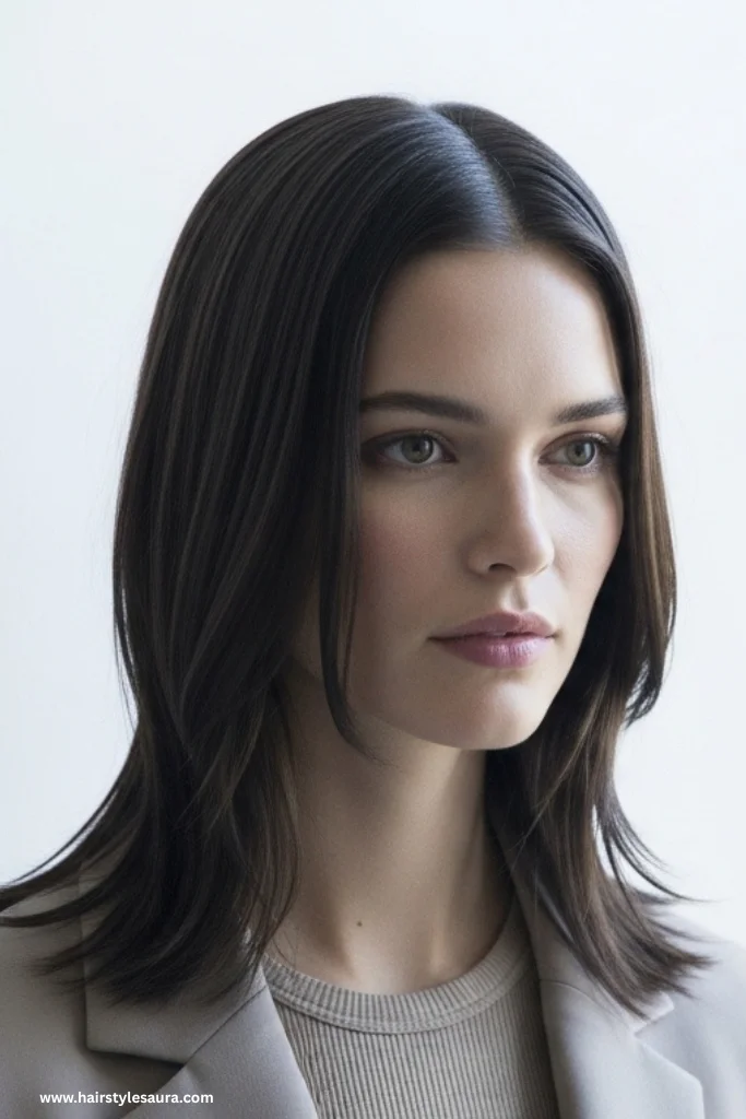 12 Stylish Shag Cuts for Straight Hair Ideas Every Woman Should Try 12 Sleek Shag with Minimal Layers