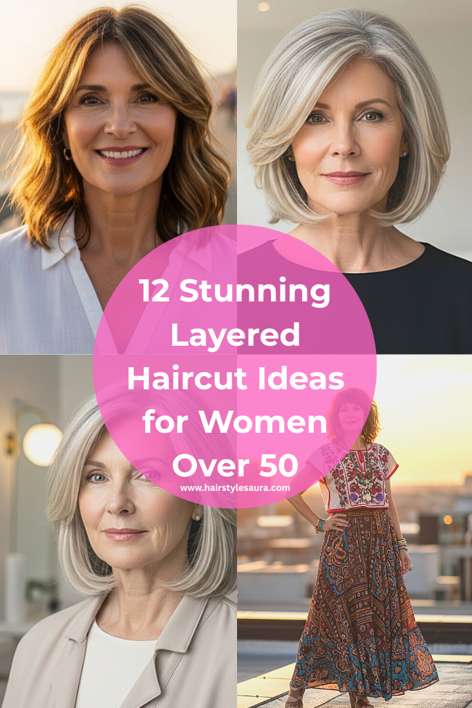 layered haircut ideas for women over 50