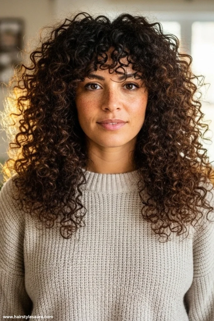 14 Stunning Butterfly Cut Ideas for Curly Hair That You’ll Love 13 Butterfly Cut with Defined Ringlets