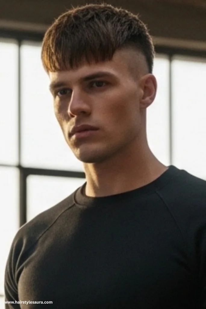 12 Bang Hairstyles Short Hair for Men That Redefine Style 13 Disconnected Bangs