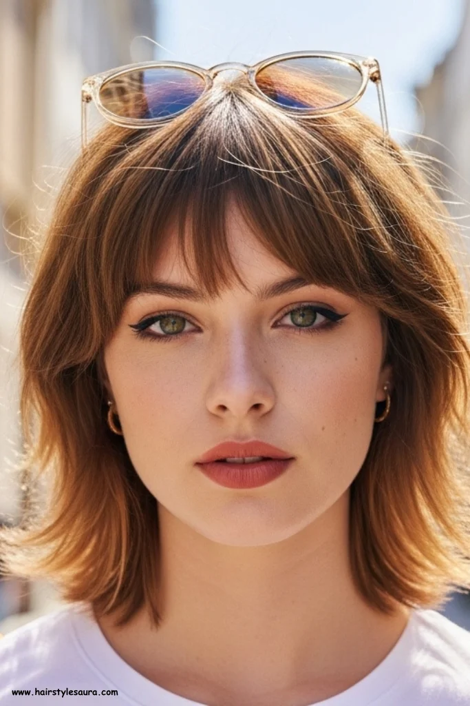 12 Ear Length Haircuts for Women Ideas That Turn Heads 13 Layered Crop with Bangs