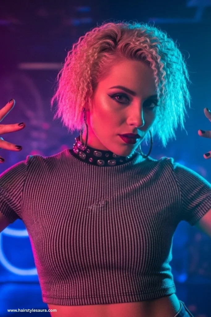 12 Bold & Beautiful 80s Short Hairstyles Women Are Bringing Back 13 Short Crimped Hair
