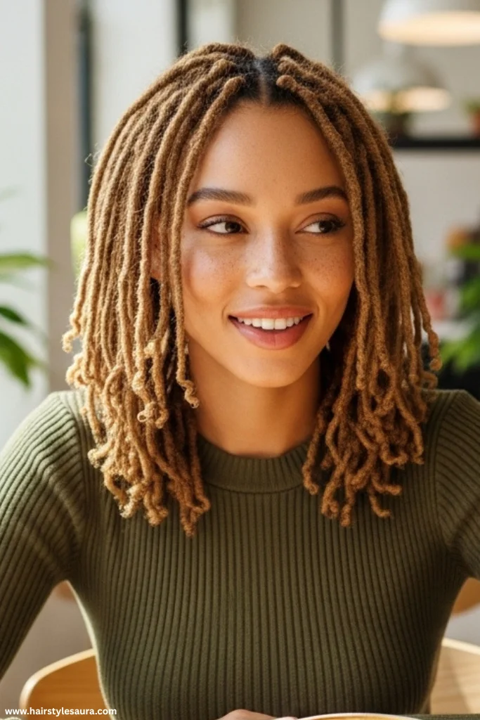 12 Stunning Butterfly Locs Crochet Hair Styles You’ll Want to Try Now 13 Shoulder-Length Layers