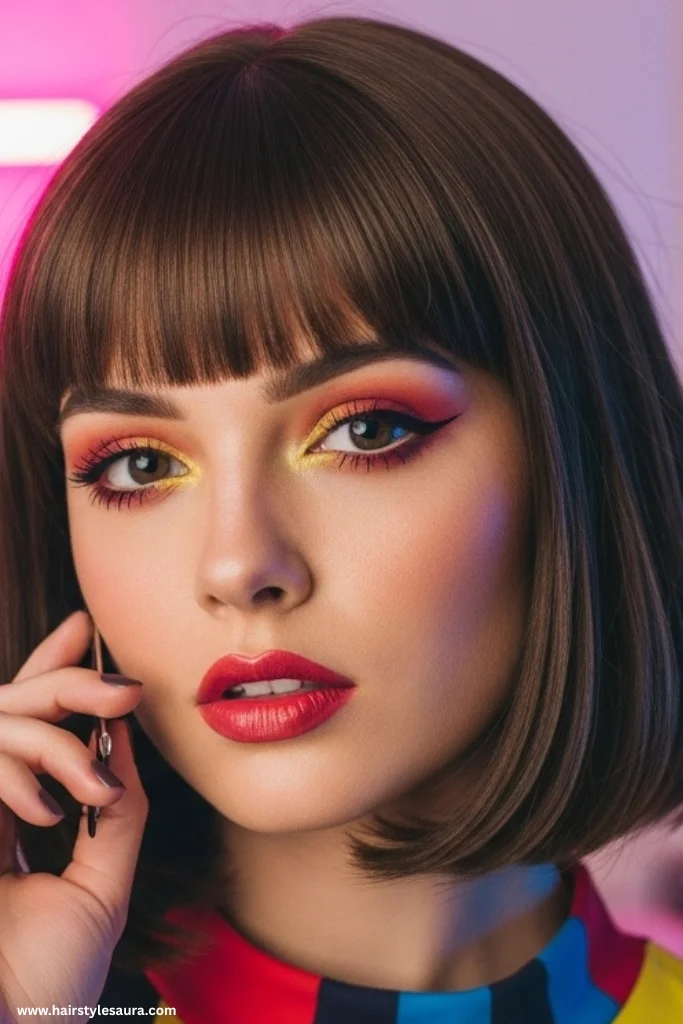 13 Stunning Korean Bob Haircut Ideas That Will Instantly Elevate Your Look 14 Short Layered Bob with Baby Bangs