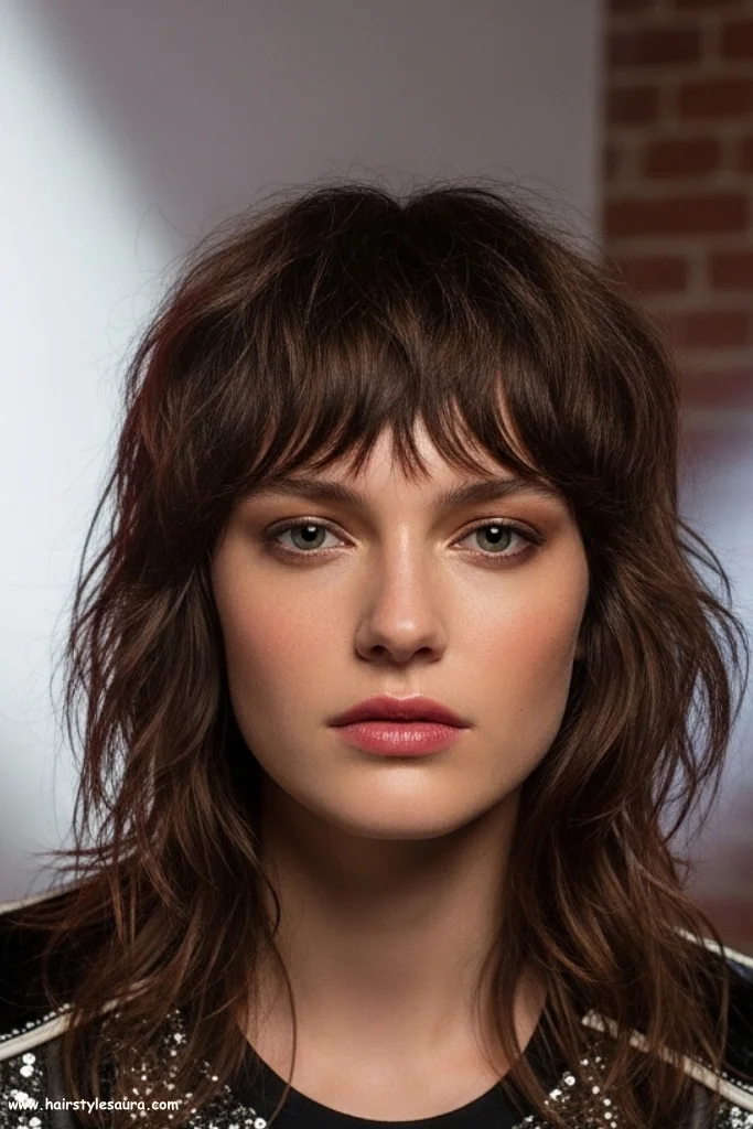 Top 13 Long Oval Face Hairstyles Ideas for All Hair Types 14 Textured Shag Cut