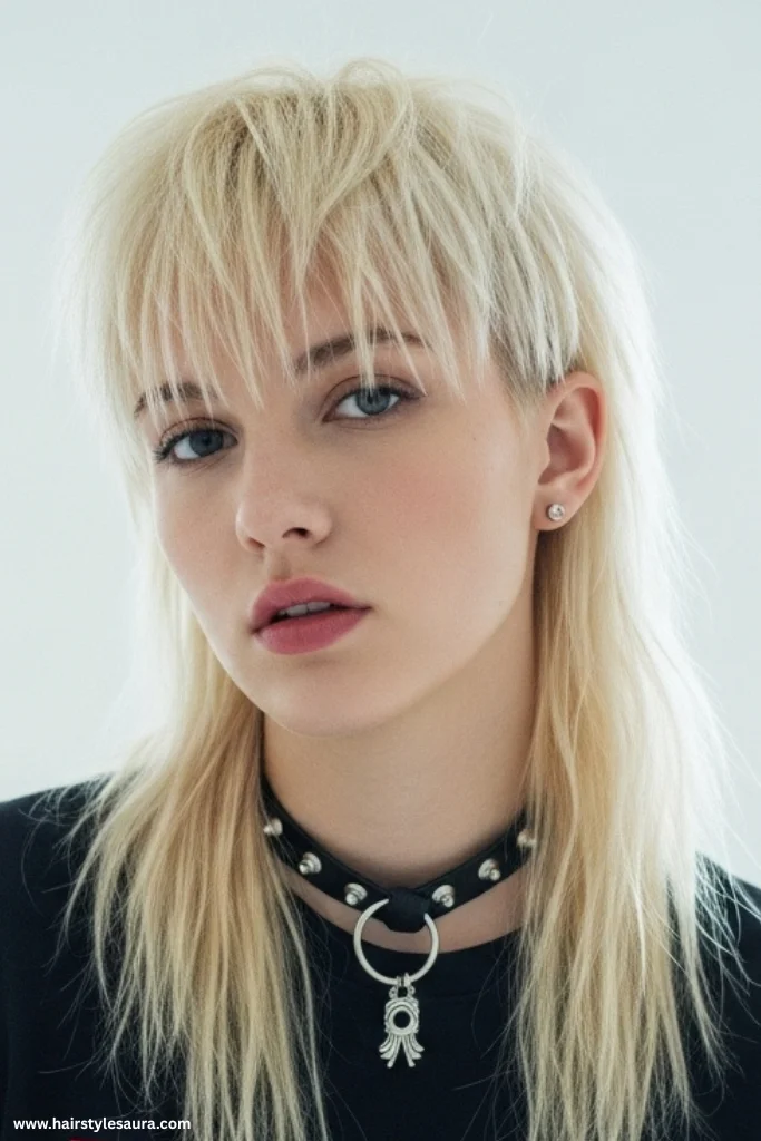 12 Bold Mullet Wolf Cut Ideas Women Are Loving Right Now 3 Bleached Blonde Mullet Wolf