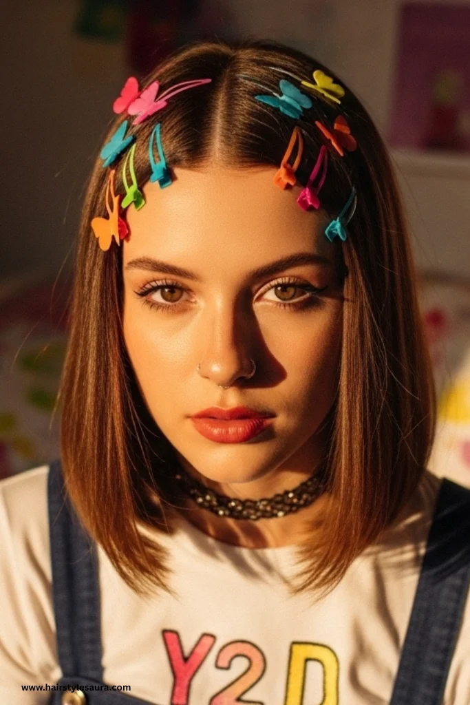 12 Timeless 90s Hairstyles for Women That Are Making a Major Comeback 3 Butterfly Clips Galore