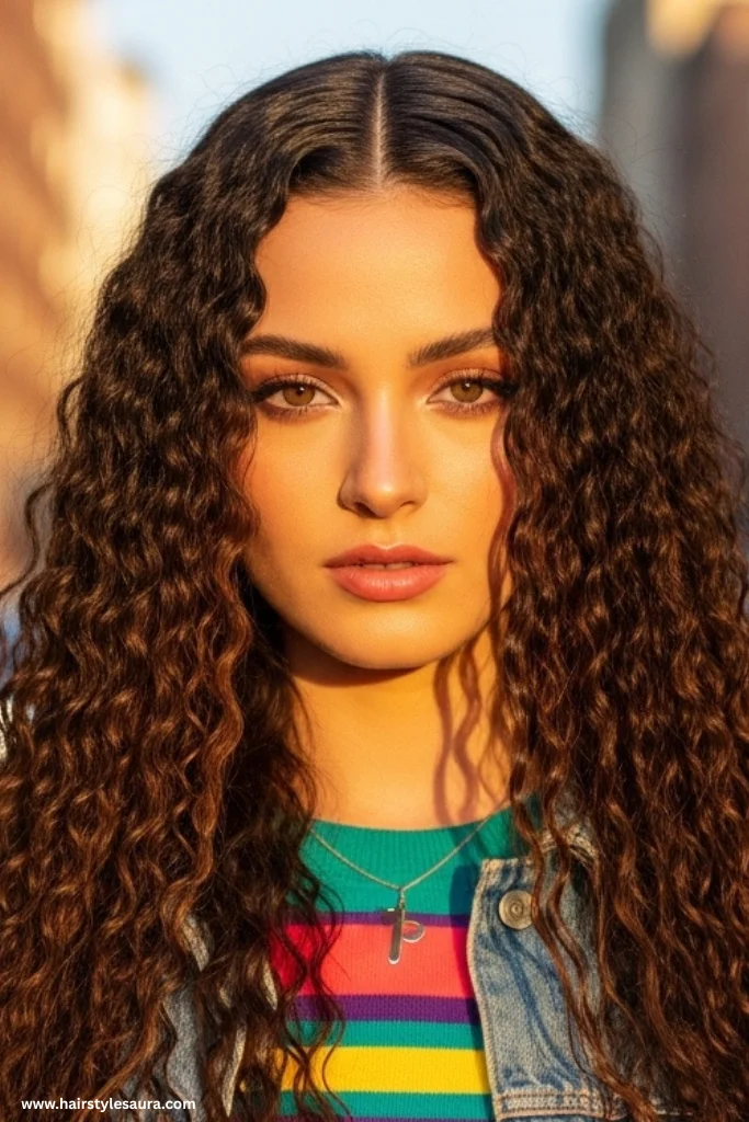 12 Iconic 90s Hairstyles for Long Hair Ideas That Still Slay 3 Crimped Hair