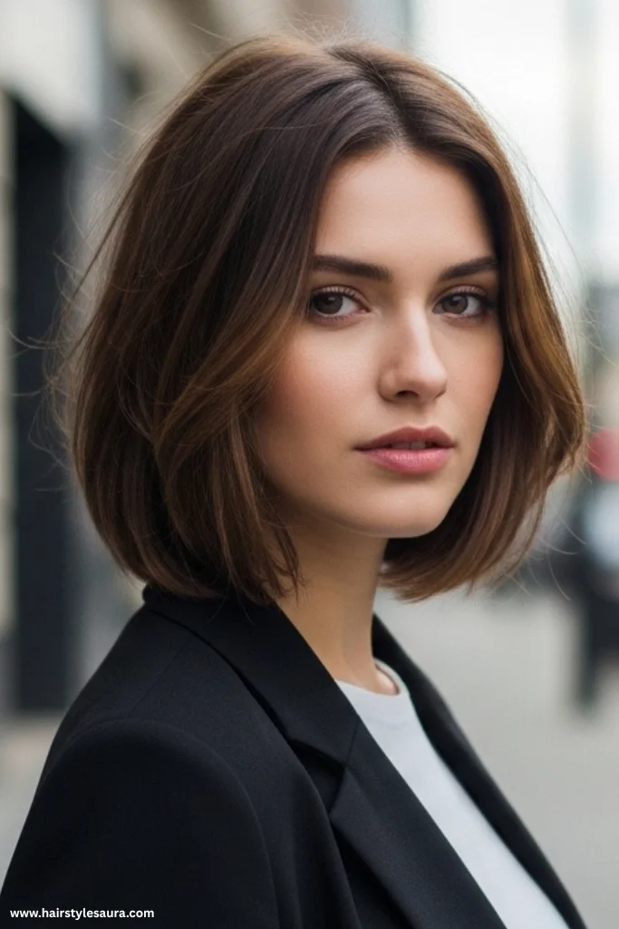 13 Feather Layered Haircuts Ideas for Women 3 Feathered Bob with Subtle Layers