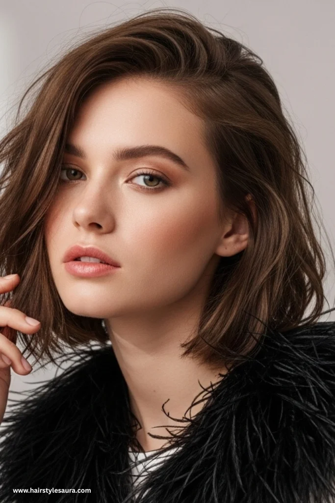 12 Stunning Black Wolf Cut Ideas for a Bold New Look 3 Long Black Wolf Cut with Feathered Ends