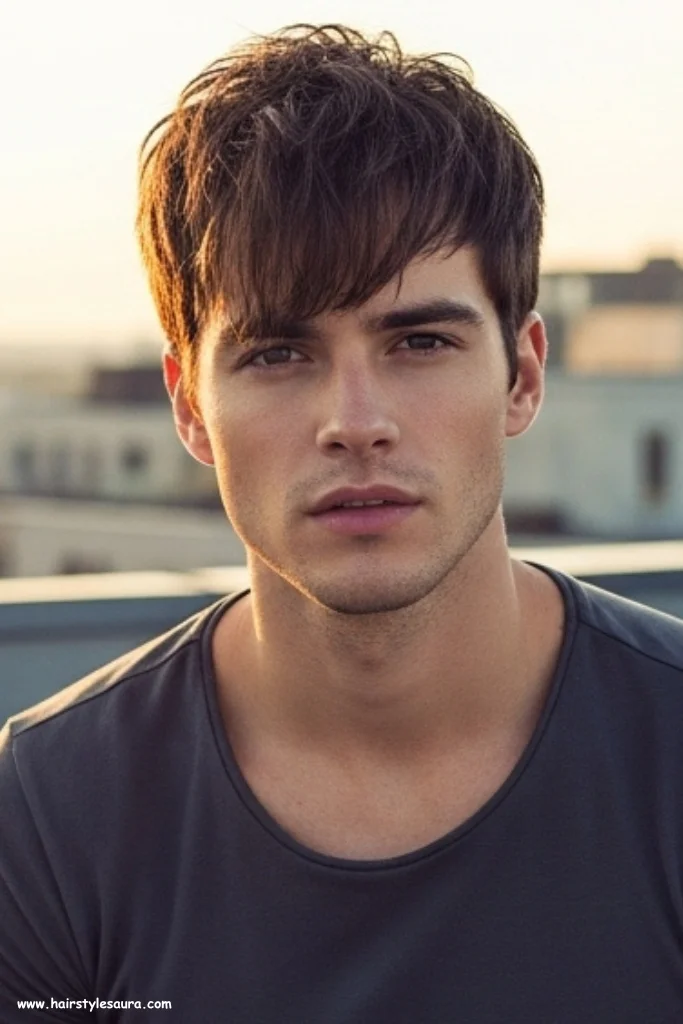 10 Stylish Ear Length Haircuts for Boys Ideas That Totally Rock 3 Messy Fringe Cut