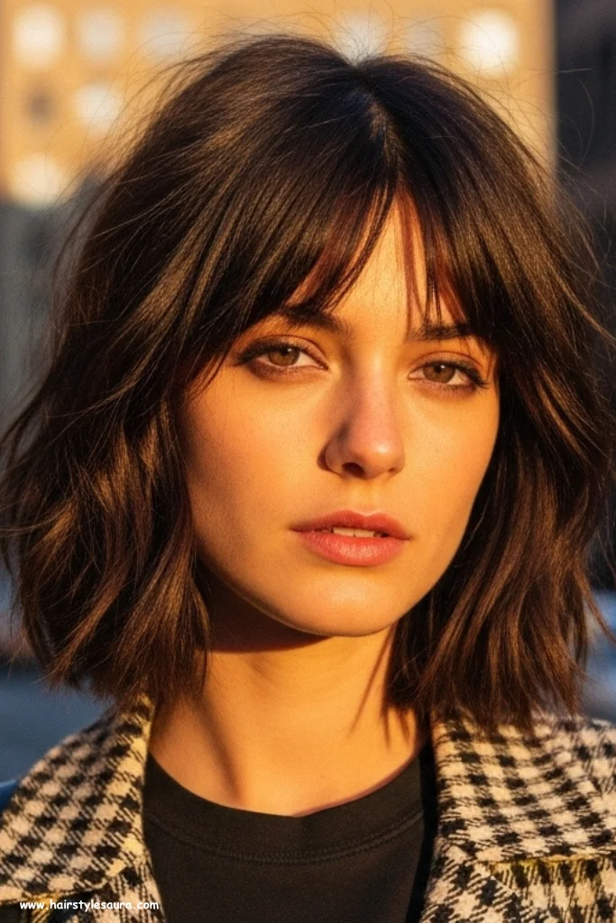 12 Shaggy Layered Haircut Ideas That Add Texture, Volume, and Edge 3 Shaggy Lob (Long Bob) with Choppy Ends