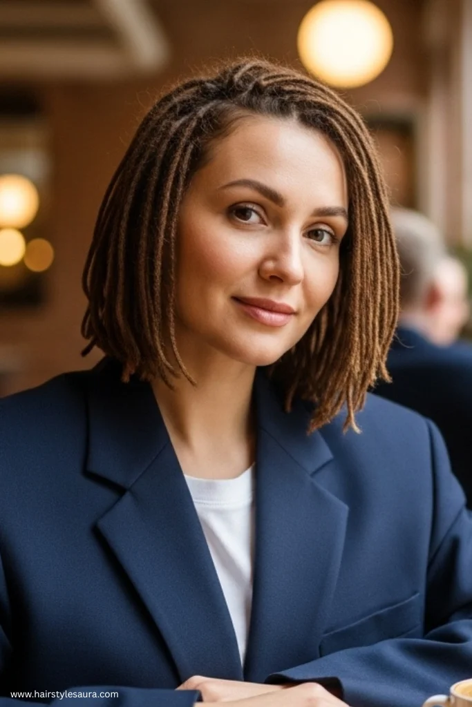 12 Stunning Butterfly Locs Crochet Hair Styles You’ll Want to Try Now 3 Shoulder-Length Bob Locs