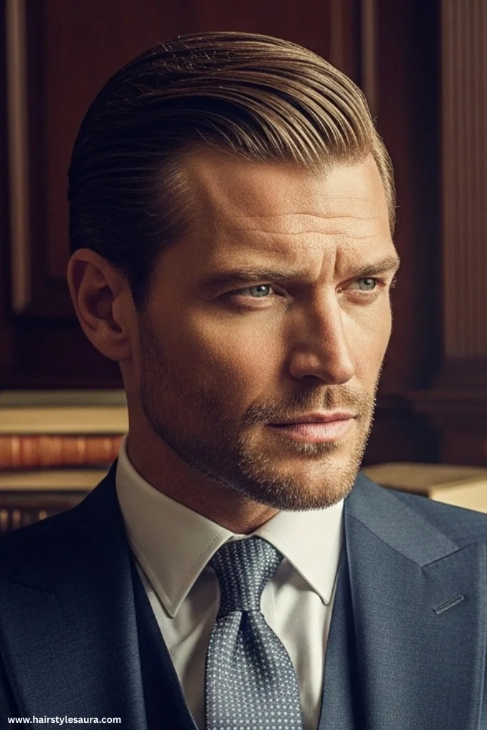 12 Timeless Vintage Hairstyles for Men Ideas to Rock with Confidence 3 Side-Part Slick Back
