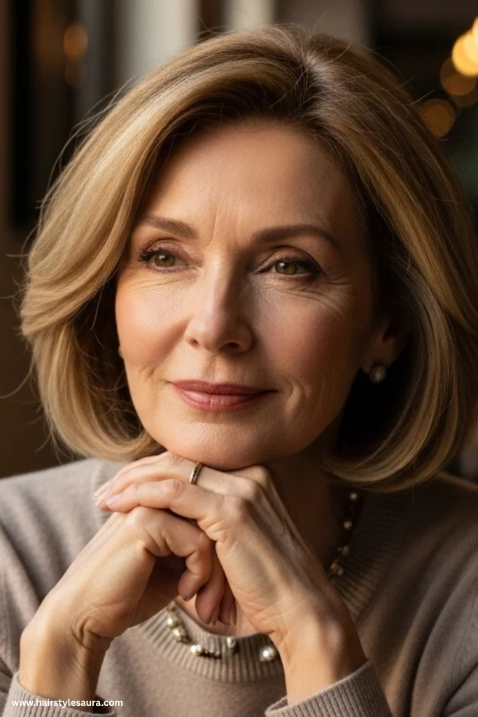 12 Low Maintenance Hairstyles for Women Over 50 That Redefine Timeless Beauty 3 Soft Layered Bob
