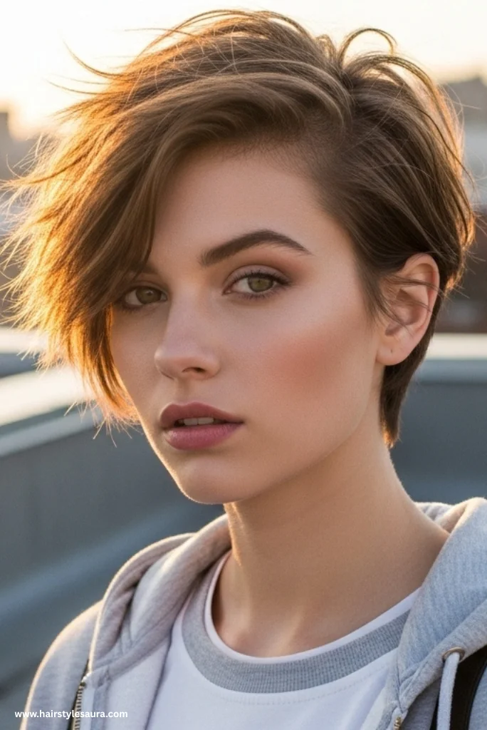 13 Unique Ear Length Haircuts Ideas for Modern Women 3 Tousled Pixie Bob