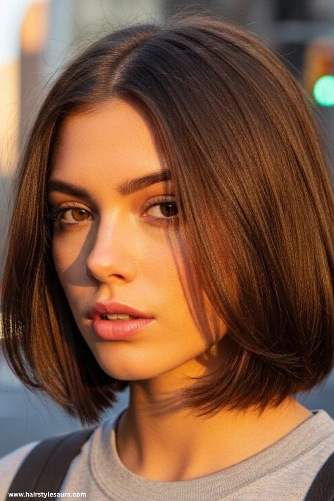 13 Stunning Korean Bob Haircut Ideas That Will Instantly Elevate Your Look 4 A-Line Bob with Subtle Layers