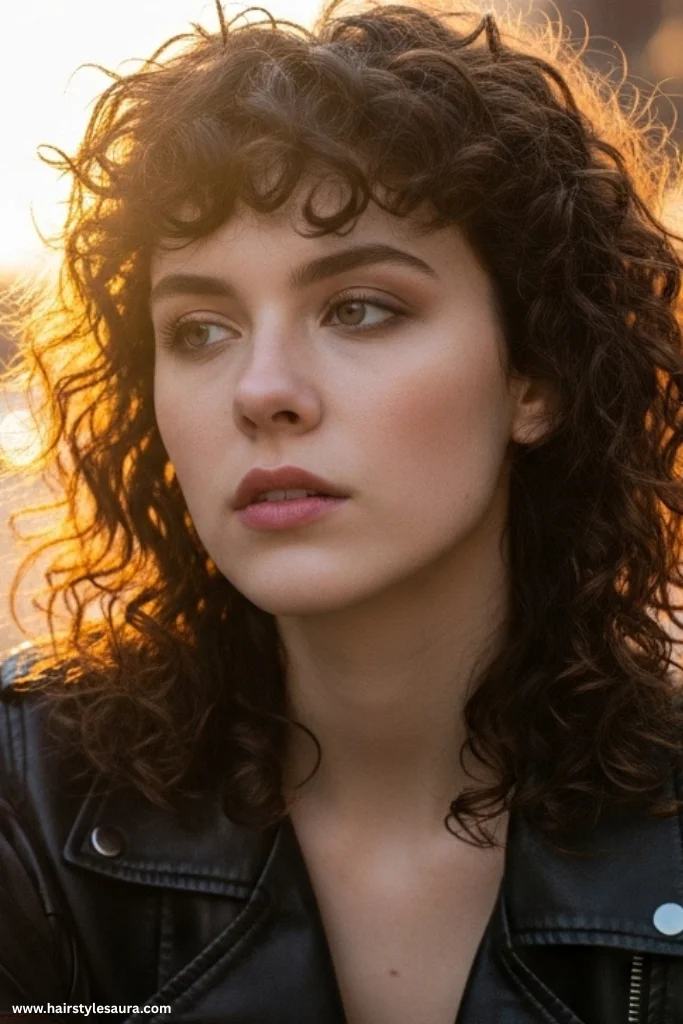 12 Bold Mullet Wolf Cut Ideas Women Are Loving Right Now 4 Curly Mullet with Wolf Layers