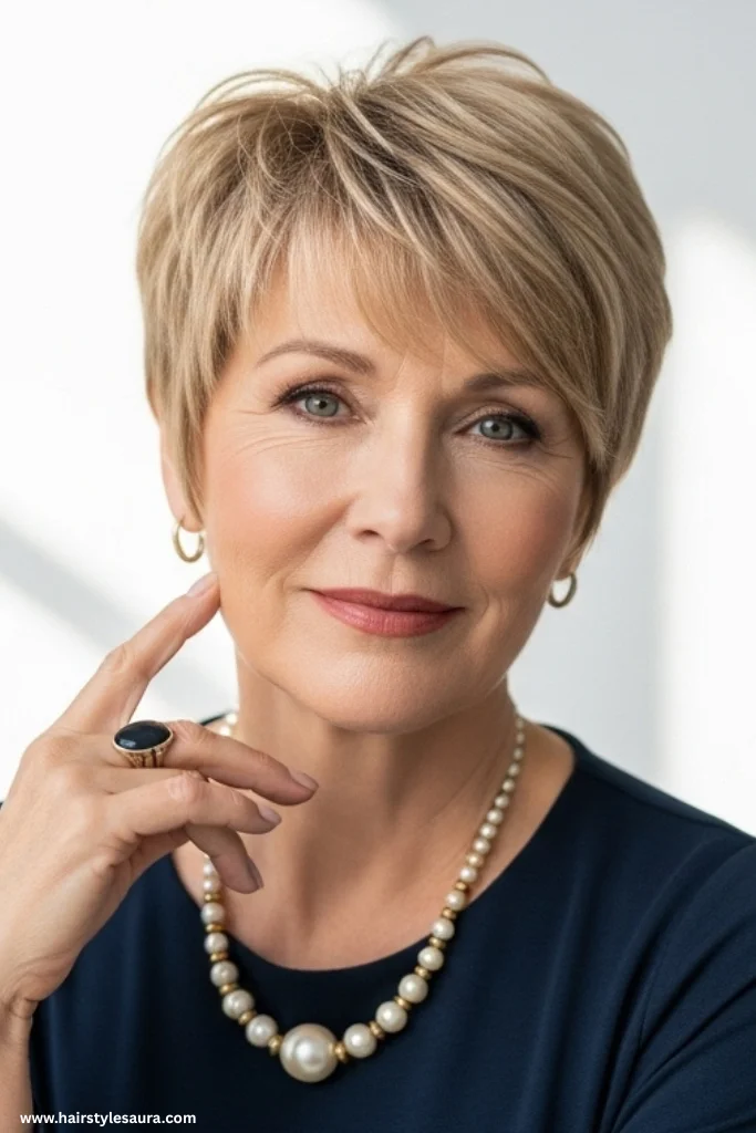 12 Stunning Layered Haircut Ideas for Women Over 50 4 Layered Pixie Cut
