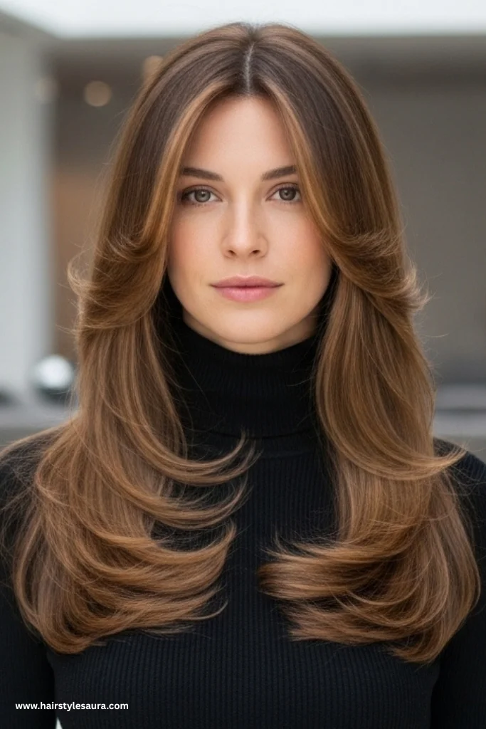 13 Soft Layered Haircut Ideas That Will Give You Effortless Beauty 4 Long Hair with Soft Feathered Layers