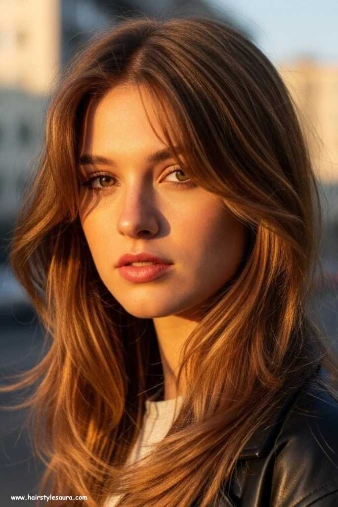 12 Gorgeous Layered Haircut for Thin Hair Ideas Women Love 4 Long Layers with Curtain Bangs