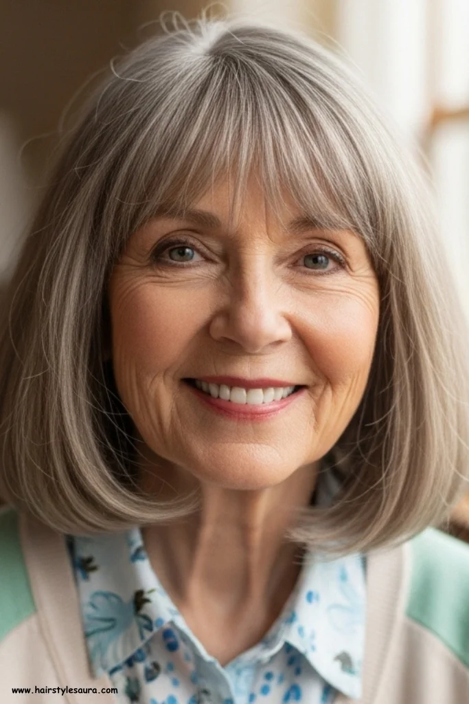 11 Flattering Shag Hairstyles for Women Over 50 That Defy Age 4 Shoulder-Length Feathered Shag