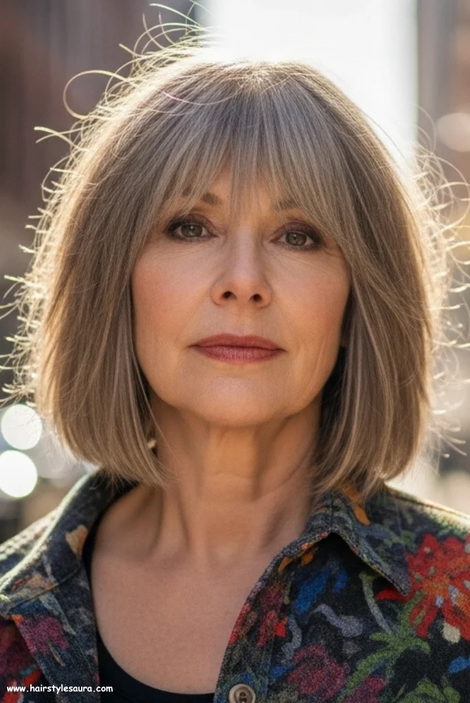 10 Stunning Shoulder Length Haircuts for Women Over 50 4 Shoulder-Length Shag