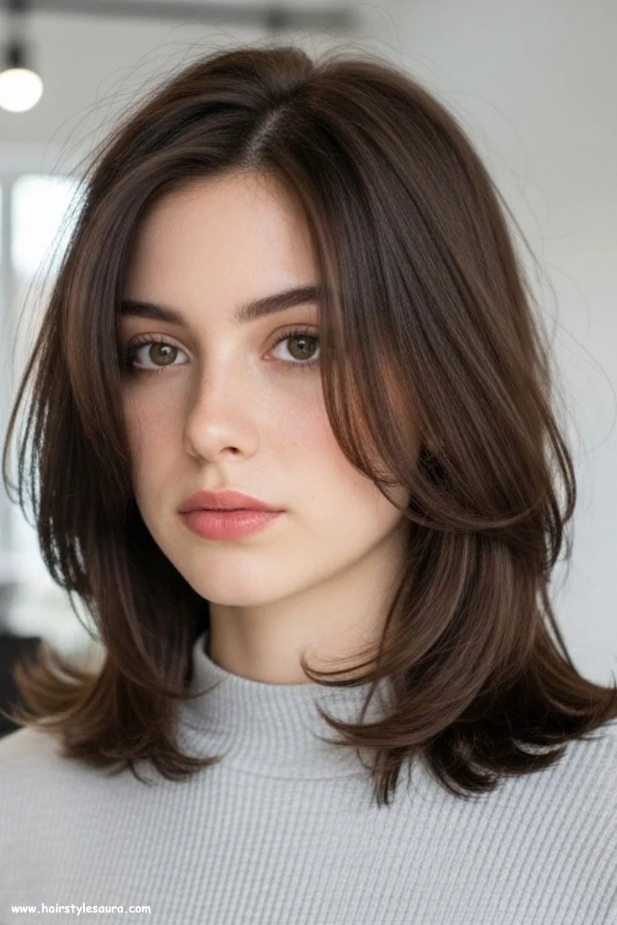 12 Stunning layered Haircuts Ideas for Straight Hairs 4 Shoulder-Length Slayered Cut