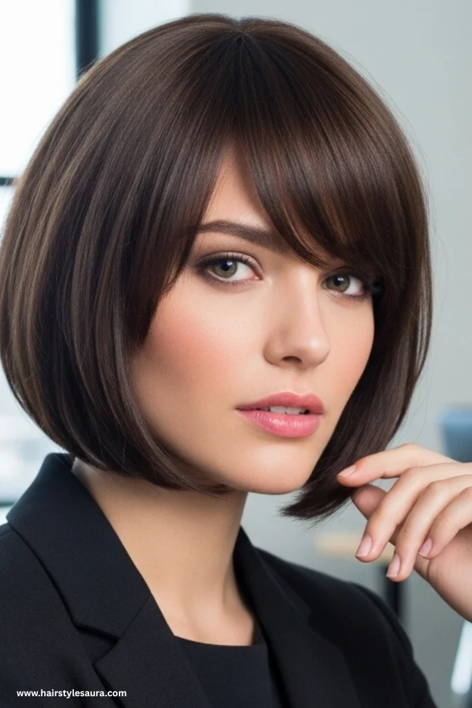12 Bold & Beautiful 80s Short Hairstyles Women Are Bringing Back 4 Side-Swept Bangs Bob