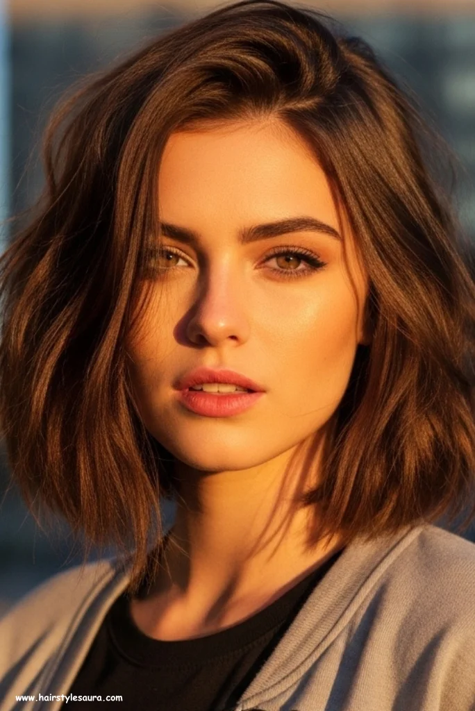 13 Gorgeous Layered Haircut for Fine Hair Ideas Women Love 4 Textured Lob