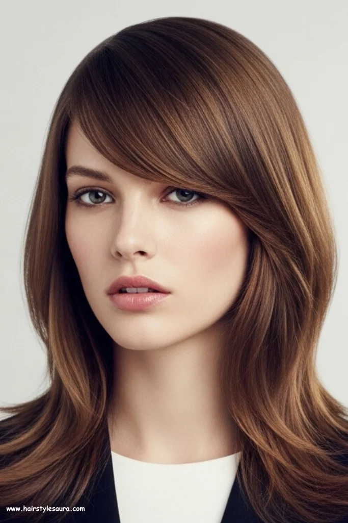 10 Gorgeous Layered Haircut Ideas for Medium Hair Every Woman Will Love 4 V-Cut Layers