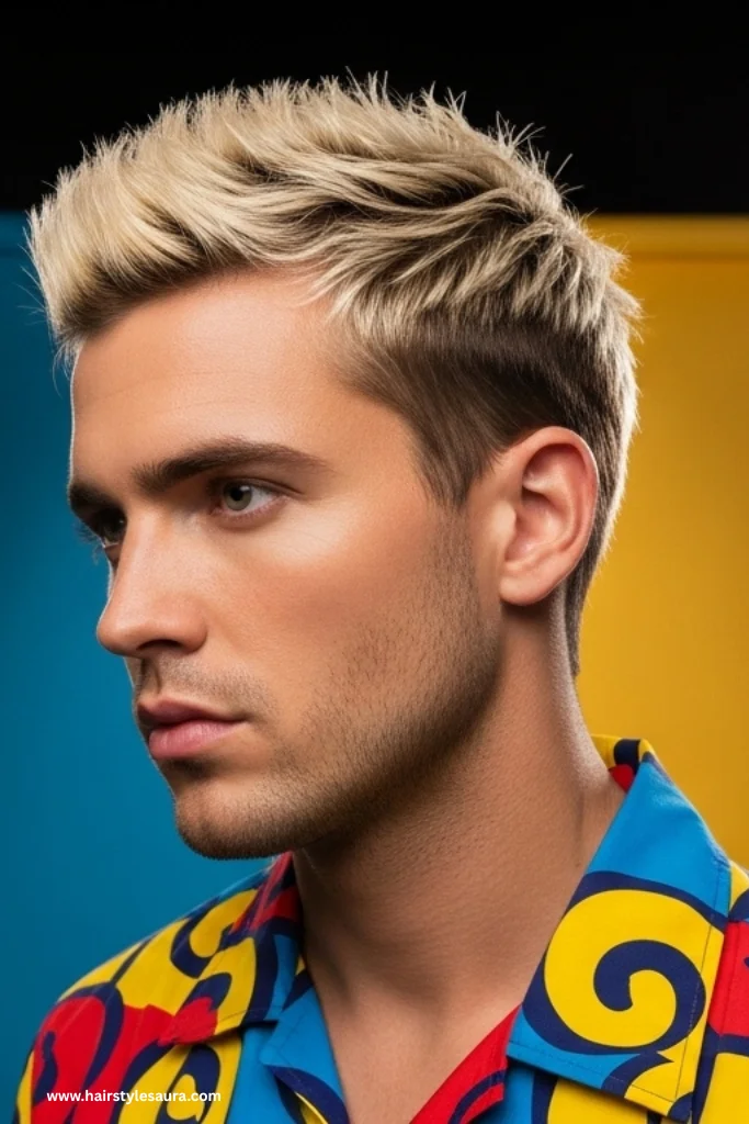 12 Cool & Classic 90s Hairstyles for Guys That Still Turn Heads 5 Bleached Tips