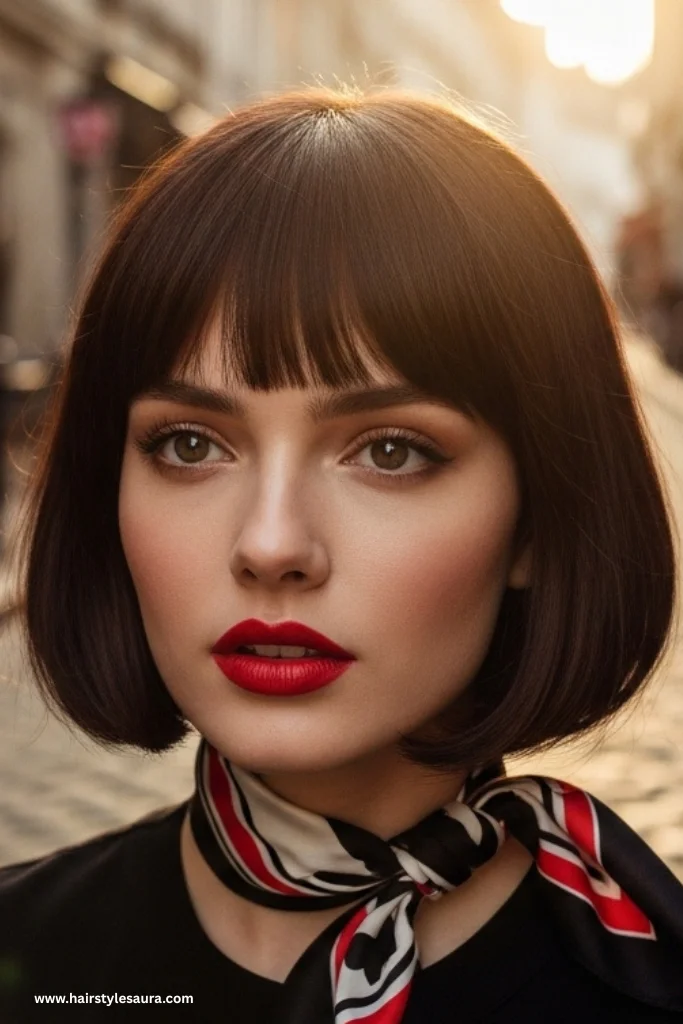 13 Elegant Old Money Bob Haircut Ideas Women Are Falling in Love With 5 French-Inspired Bob with Bangs