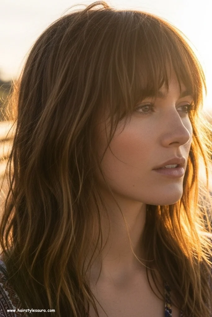 12 Shag Cuts for Wavy Hair Ideas That Look Effortlessly Chic 5 Long Shag with Wispy Ends