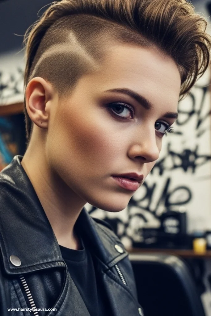 12 Bold & Beautiful 80s Short Hairstyles Women Are Bringing Back 5 Punk-Inspired Shaved Side Cut