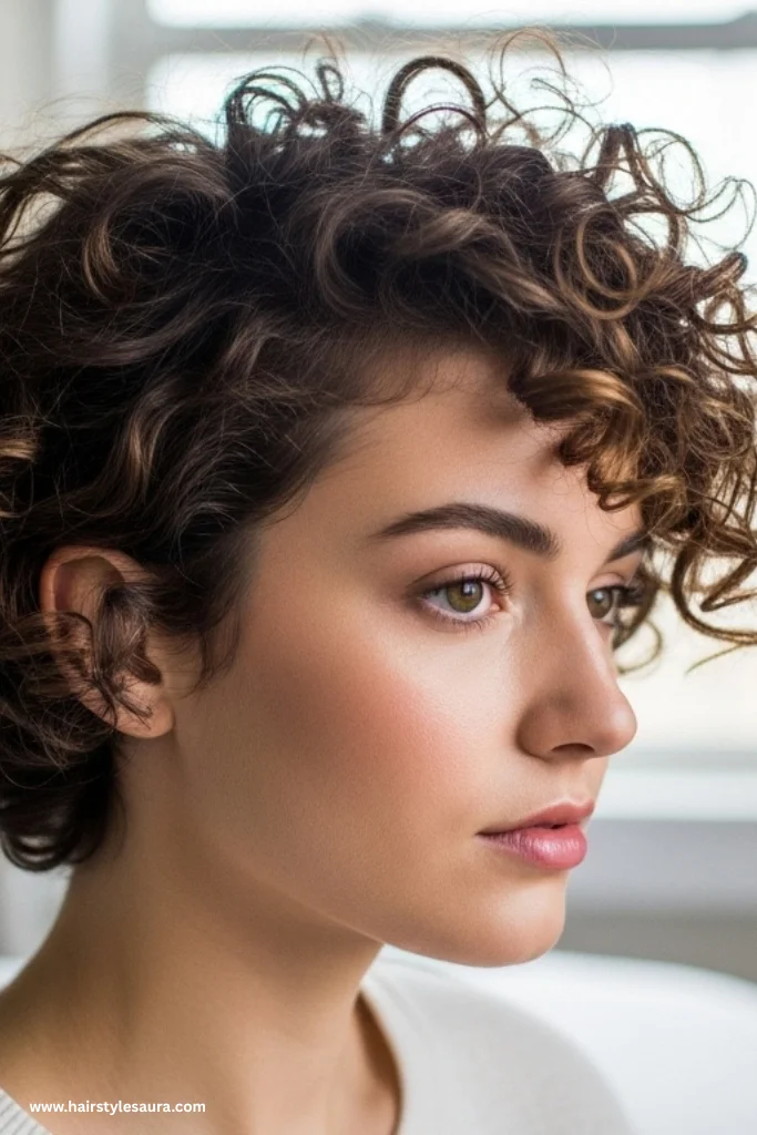 13 Stunning Curly Pixie Cuts 3C Ideas That Will Inspire Your Next Look 5 Side-Parted Pixie Cut