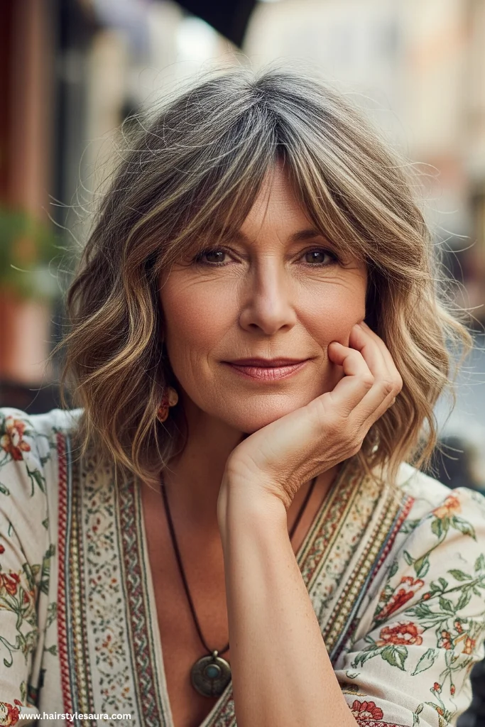 10 Stunning Hairstyles for Women Over 50 with Fine Hair 5 Soft Shag Cut
