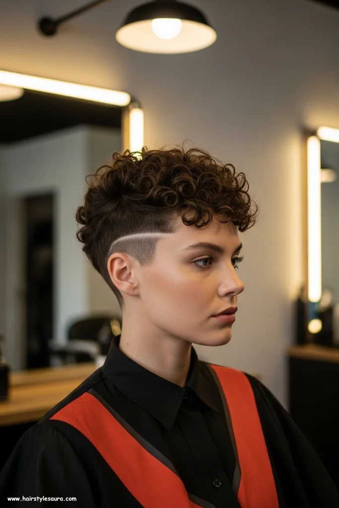 Tapered Curly Cut