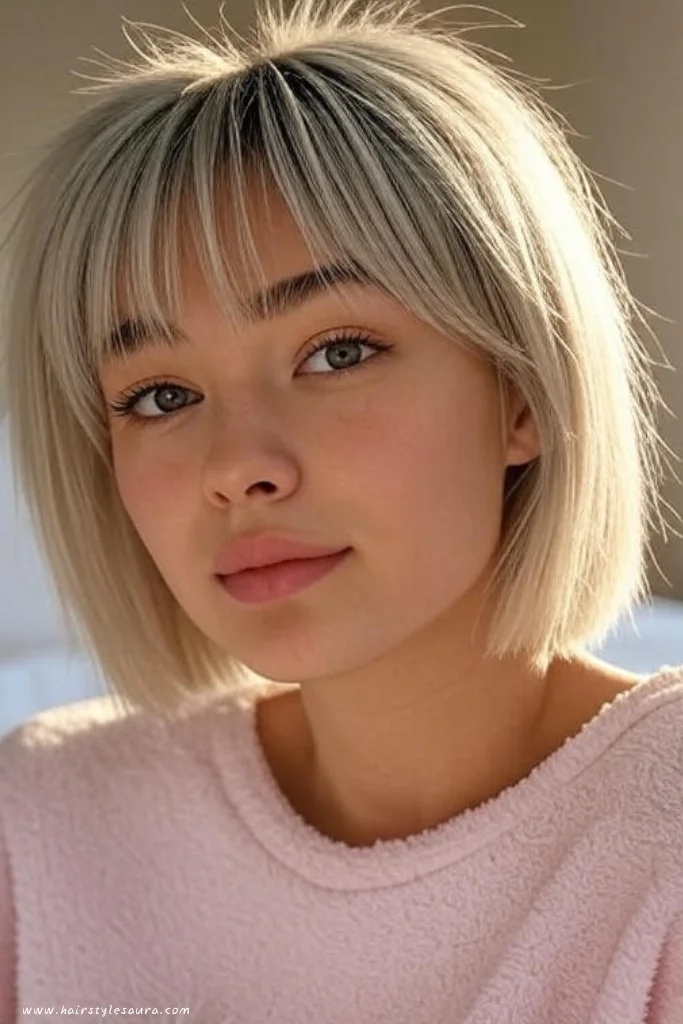 12 Gorgeous Korean Wolf Cut with Bangs Ideas Every Woman Should Try 6 Feathered Wolf Cut with Wispy Bangs