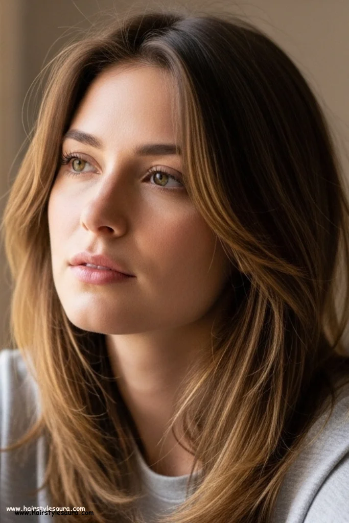 10 Gorgeous Layered Haircut Ideas for Medium Hair Every Woman Will Love 6 Long Layers on Medium Hair