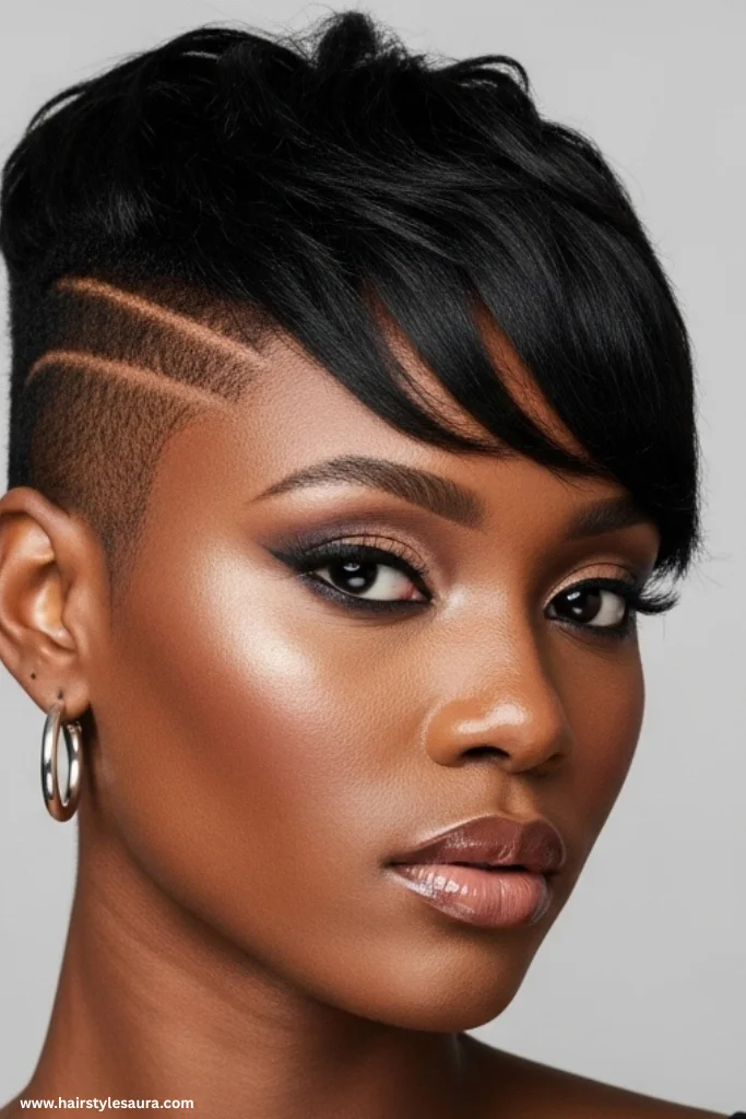 12 Timeless 90s Hairstyles for Black Hair You’ll Love to Rock Again 6 Pixie Cut with Sideburn Designs