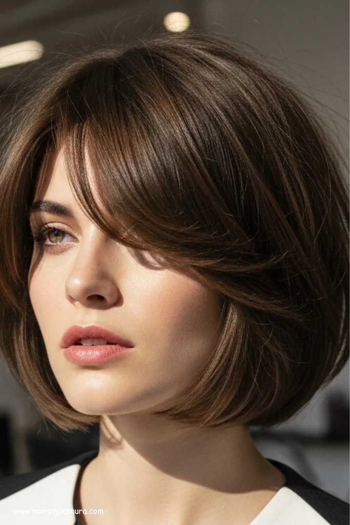 12 Shag Cuts for Wavy Hair Ideas That Look Effortlessly Chic 6 Shag Bob with Side Bangs