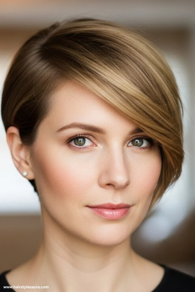 10 Stunning Oval Face Hairstyles for Women Ideas That You’ll Love 6 Side-Swept Pixie Cut